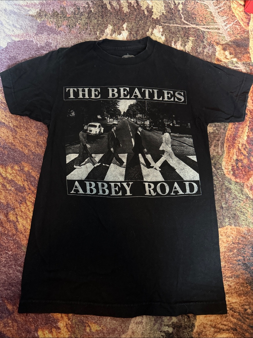 The Beatles Black Abbey Road Graphic Tee